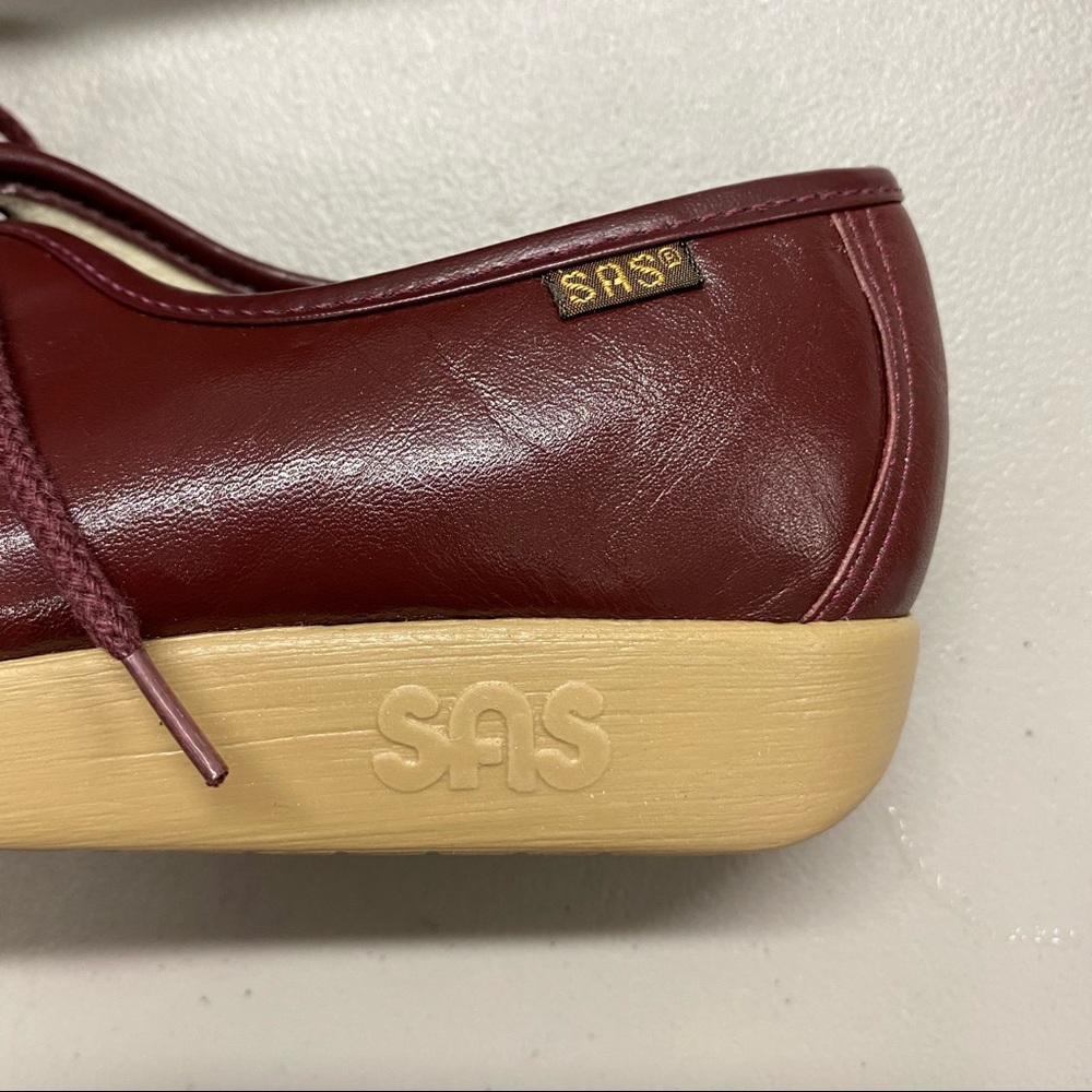SAS Comfort Shoe Handsewn Made in USA Vintage Red - Picture 6 of 7
